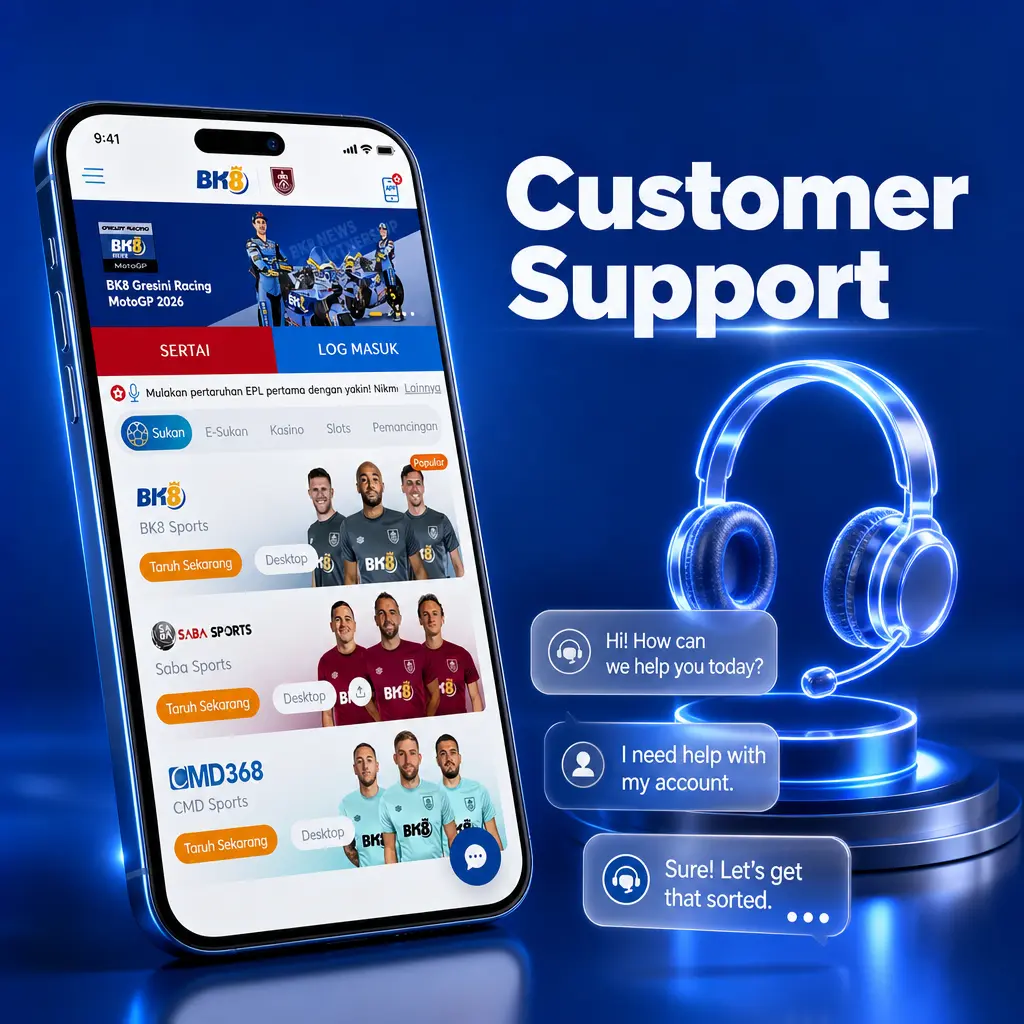 BK8 24/7 customer support via live chat, WhatsApp, email, and Telegram for payment and account inquiries.