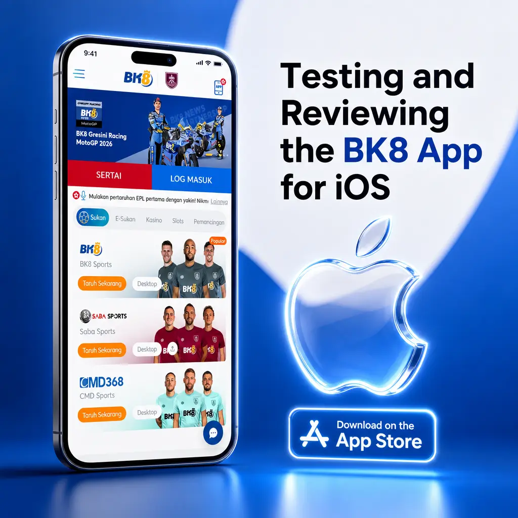 BK8 iOS app review showing sportsbook and casino sections tested on iPhone and iPad models for performance.